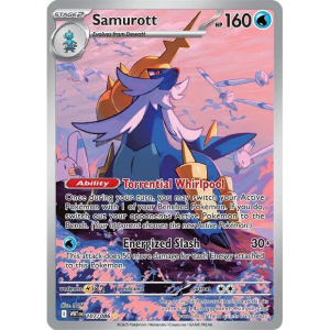 Scarlet & Violet White Flare 107/086 - Samurott [Illustration Rare]