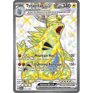 Scarlet & Violet Obsidian Flames 211/197 - Tyranitar ex [Ultra Rare]
