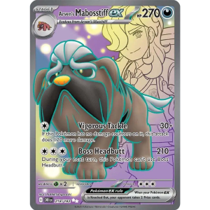 Scarlet & Violet - Destined Rivals 218/182 - Arven's Mabosstiff ex [Ultra Rare]
