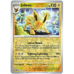 Jolteon - Reverse Holo Rare 135/165 [Scarlet & Violet 151]