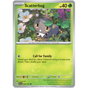 Scatterbug - Common 005/191 [Scarlet & Violet Surging Sparks]
