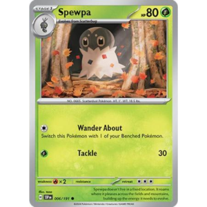 Spewpa - Common 006/191 [Scarlet & Violet Surging Sparks]